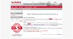 Desktop Screenshot of katalognd.vari.cz